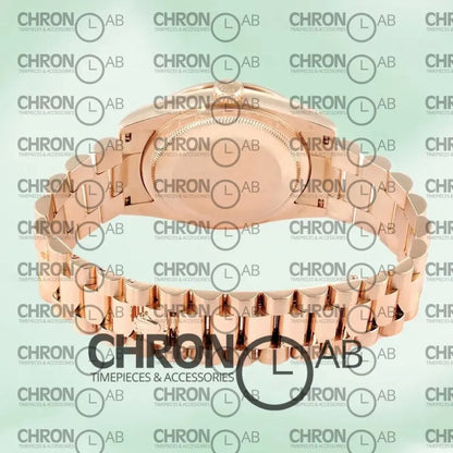Day-Date 36mm M128345RBR-0040 Brown Dial Rose Gold Clone Watches