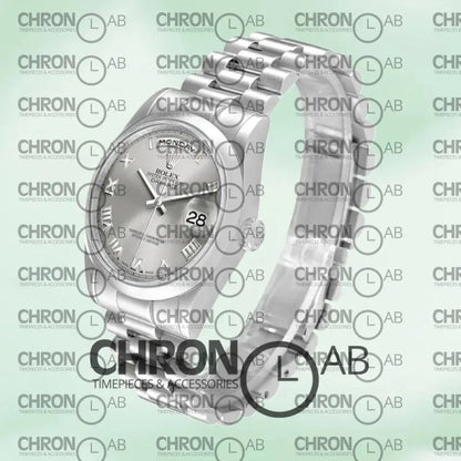 Day-Date 36mm Men’s 118206 Grey Dial President Bracelet Clone Watches