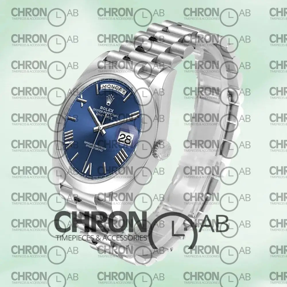 Day-Date 40mm 228206 Men’s Silver Clone Watches