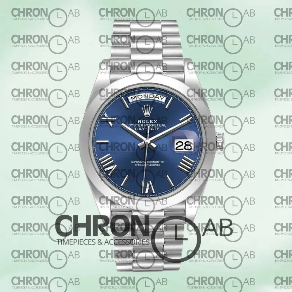 Day-Date 40mm 228206 Men’s Silver Clone Watches