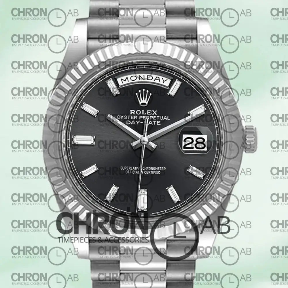 Day-Date 40mm m228236-0004 Automatic Black Dial Clone Watches