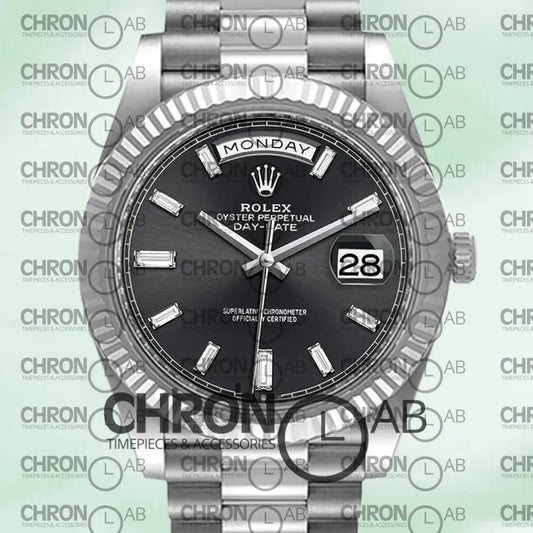 Day-Date 40mm m228236-0004 Automatic Black Dial Clone Watches