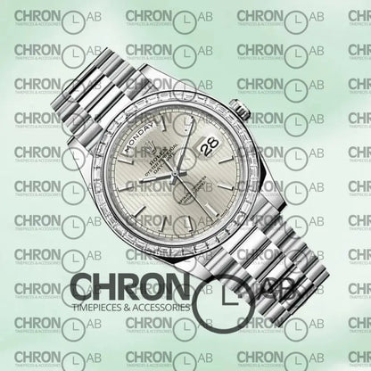 Day-Date 40mm m228396tbr-0022 Men’s Silver Clone Watches