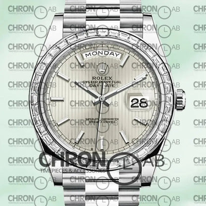 Day-Date 40mm m228396tbr-0022 Men’s Silver Clone Watches