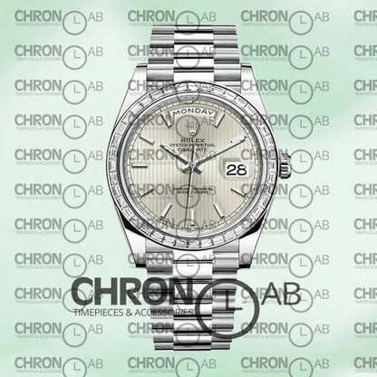 Day-Date 40mm m228396tbr-0022 Men’s Silver Clone Watches