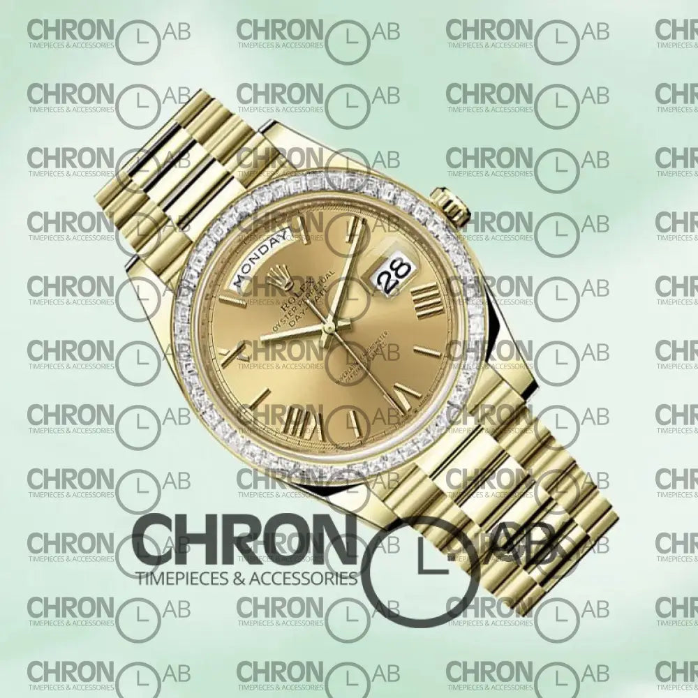 Day-Date 40mm m228398tbr-0003 Champagne Dial Clone Watches
