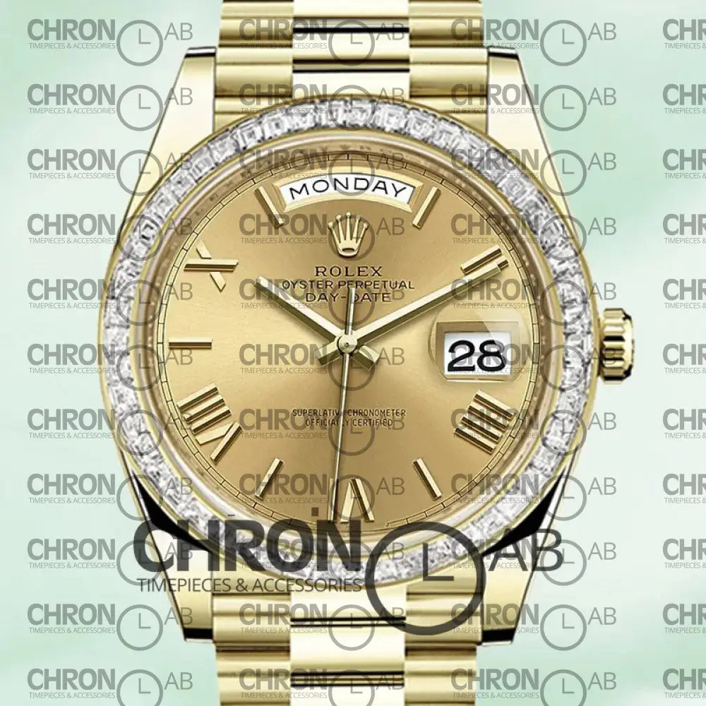 Day-Date 40mm m228398tbr-0003 Champagne Dial Clone Watches