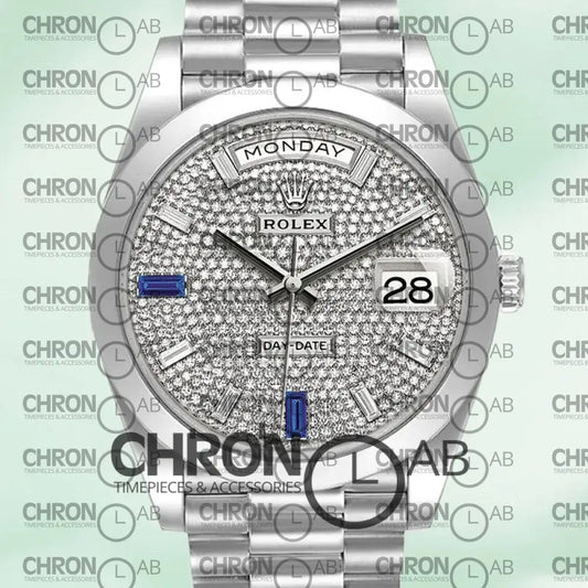 Day-Date 40mm Men’s 228206 Automatic Diamond Paved Dial Clone Watches