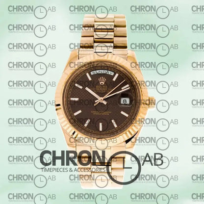 Day-date 40mm Men’s 228235-0006 Rose Gold Oyster Bracelet Clone Watches