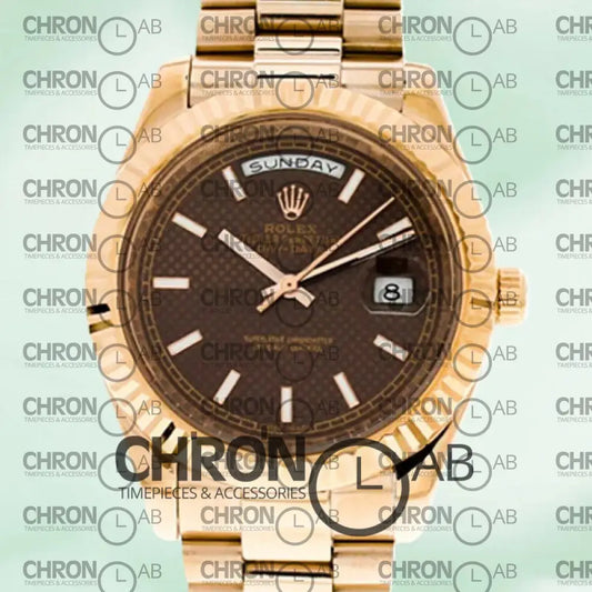 Day-date 40mm Men’s 228235-0006 Rose Gold Oyster Bracelet Clone Watches