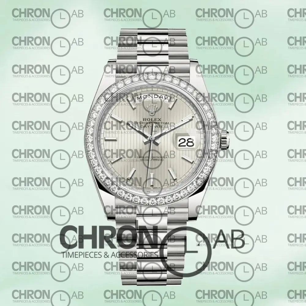 Day-Date 40mm Men’s 228349SSP Silver Jubilee Bracelet Clone Watches