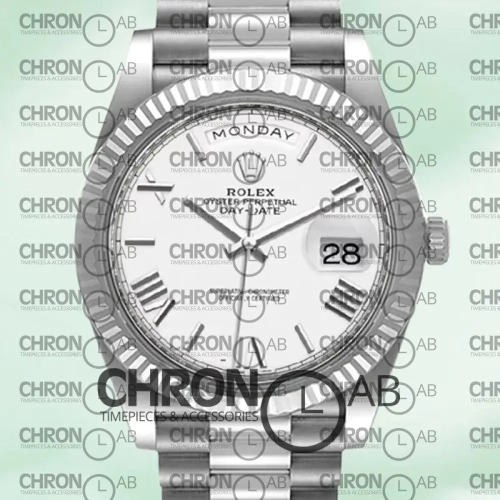 Day-Date 40mm Men’s m228236-0010 Silver Clone Watches