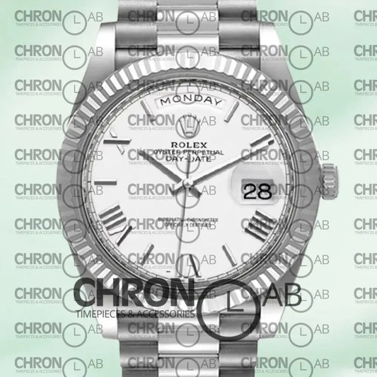 Day-Date 40mm Men’s m228236-0010 Silver Clone Watches