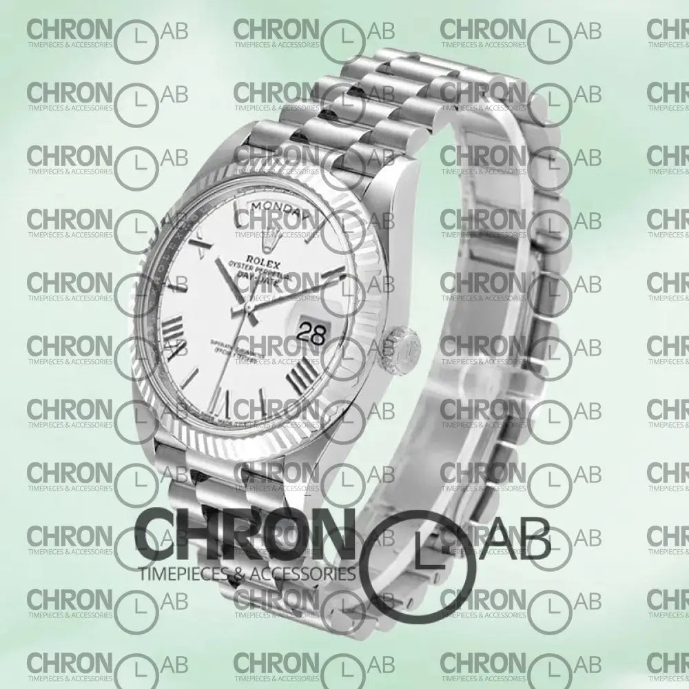 Day-Date 40mm Men’s m228236-0010 Silver Clone Watches