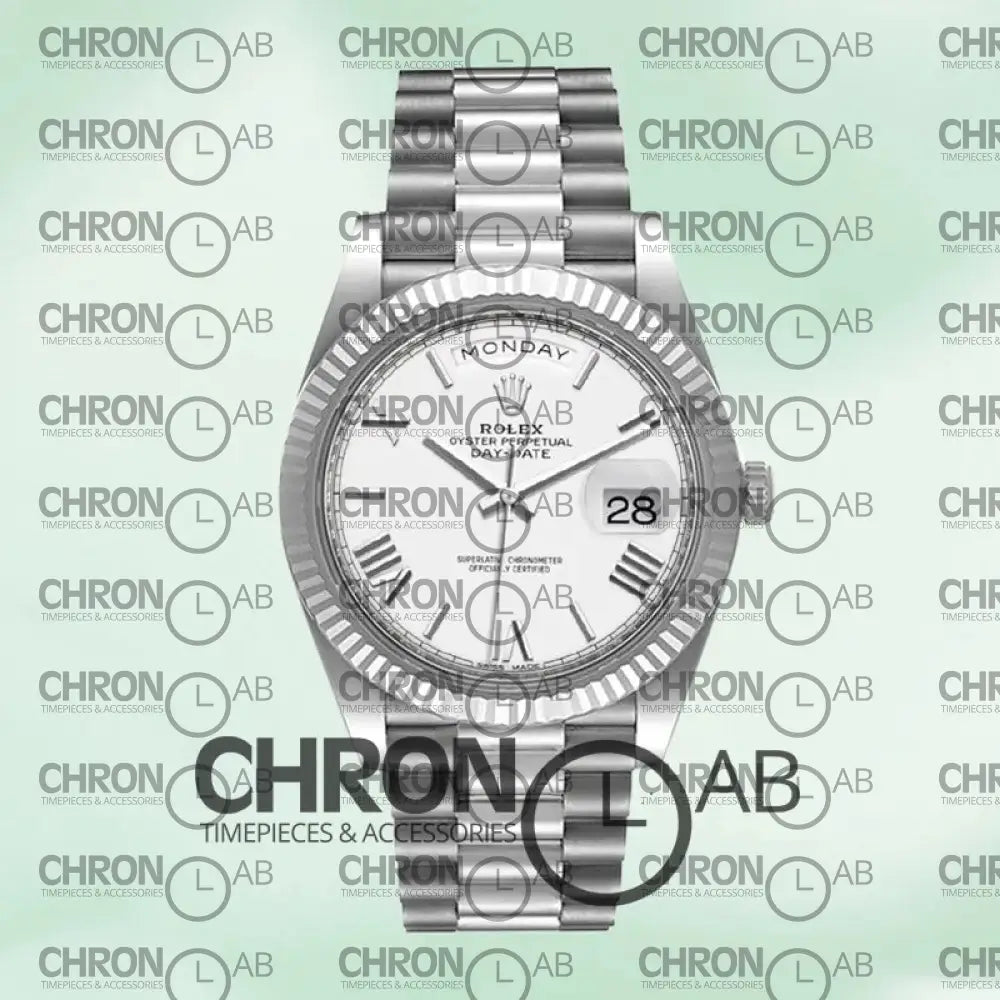 Day-Date 40mm Men’s m228236-0010 Silver Clone Watches