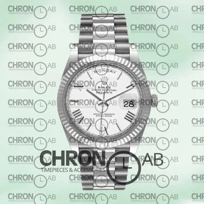 Day-Date 40mm Men’s m228236-0010 Silver Clone Watches