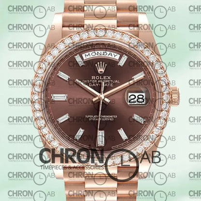 Day-Date 40mm Men’s m228345rbr-0006 Rose Gold Clone Watches