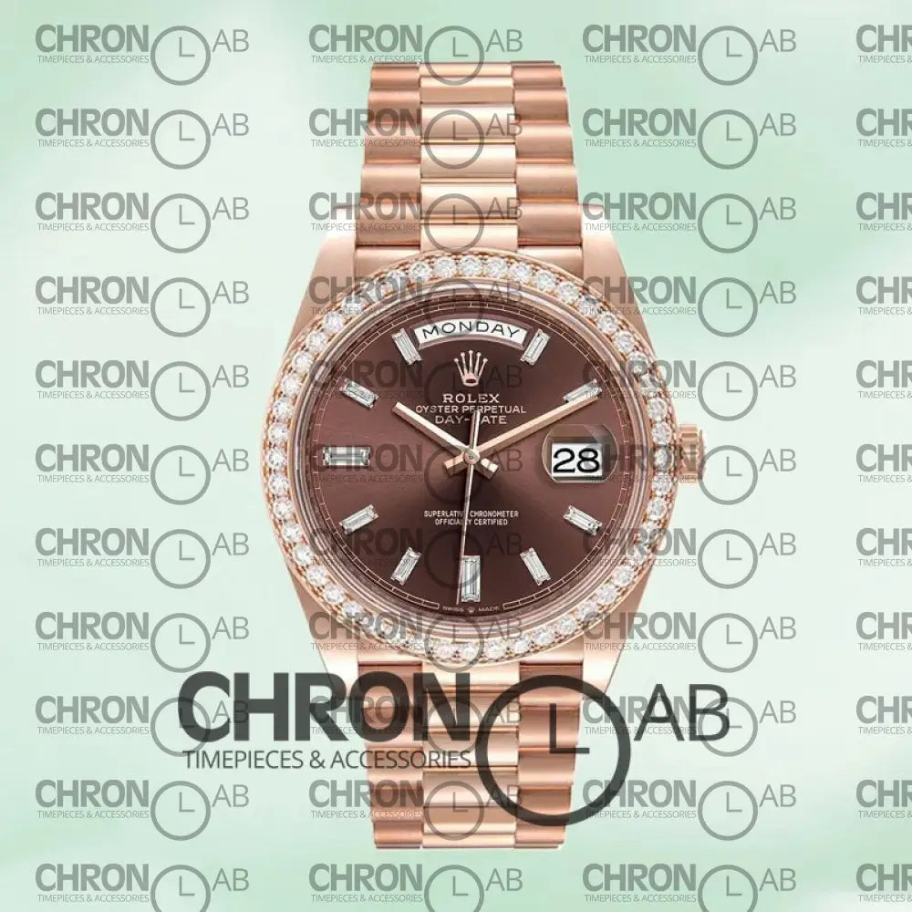 Day-Date 40mm Men’s m228345rbr-0006 Rose Gold Clone Watches