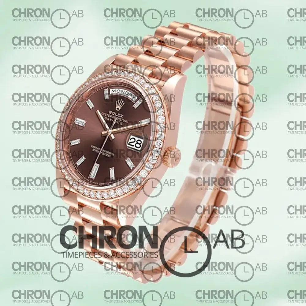 Day-Date 40mm Men’s m228345rbr-0006 Rose Gold Clone Watches