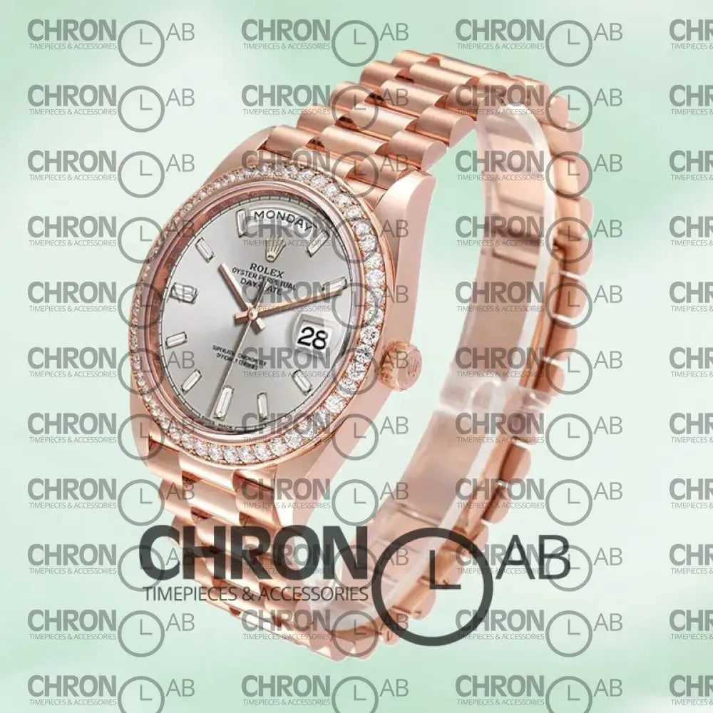 Day-Date 40mm Men’s m228345rbr-0007 Rose Gold Clone Watches