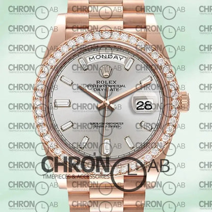 Day-Date 40mm Men’s m228345rbr-0007 Rose Gold Clone Watches