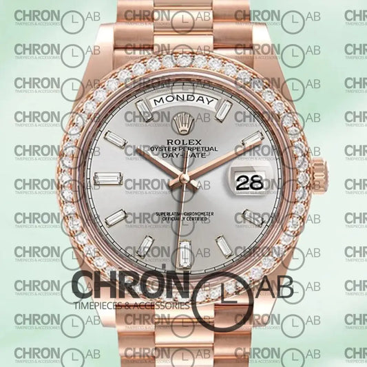Day-Date 40mm Men’s m228345rbr-0007 Rose Gold Clone Watches