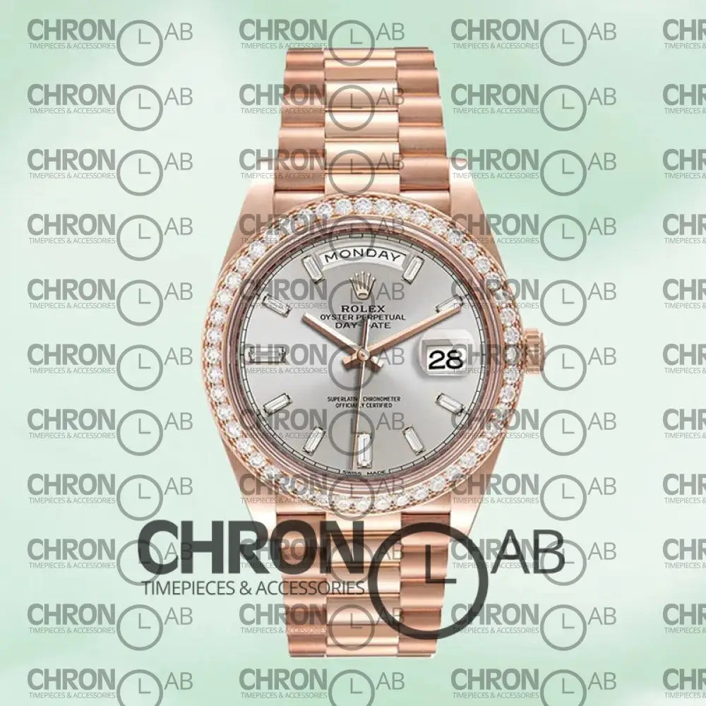 Day-Date 40mm Men’s m228345rbr-0007 Rose Gold Clone Watches