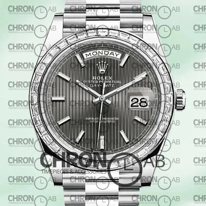 Day-Date 40mm Men’s m228396tbr-0023 Silver Clone Watches
