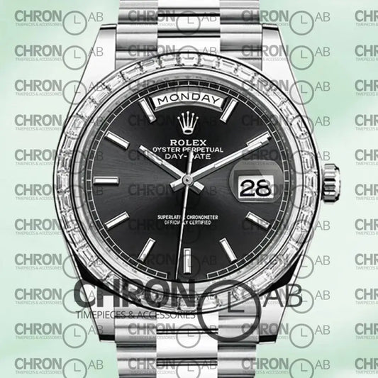 Day-Date 40mm Men’s m228396tbr-0024 Black Dial Clone Watches