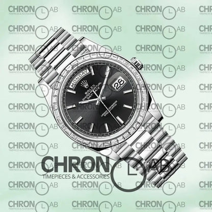 Day-Date 40mm Men’s m228396tbr-0024 Black Dial Clone Watches