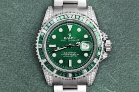 Submariner Date 116610LN Green Dial With Diamond Lugs And Bezel