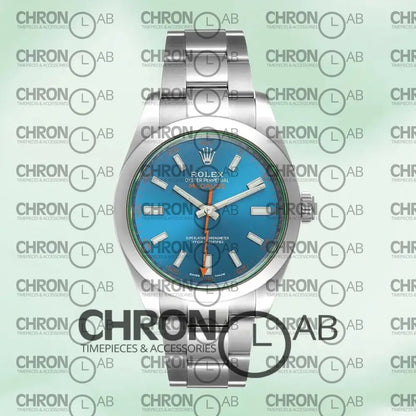 Milgauss Men’s 40mm m116400gv-0002 Blue Dial Oyster Bracelet Clone Watches