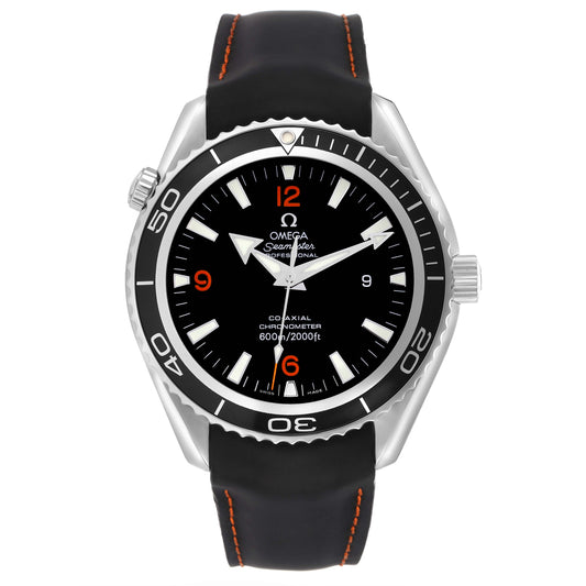 Seamaster Planet Ocean XL Orange Numbers Mens Watch 2900.51.82 45,5mm