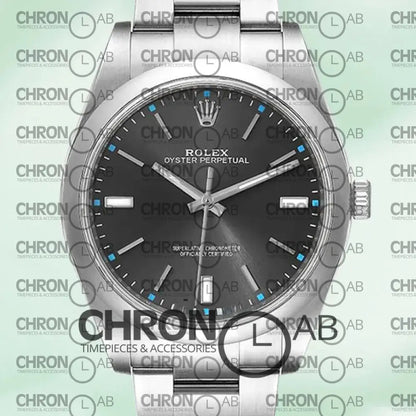 Oyster Perpetual M114300-0002 Unisex Gray Dial Clone Watches