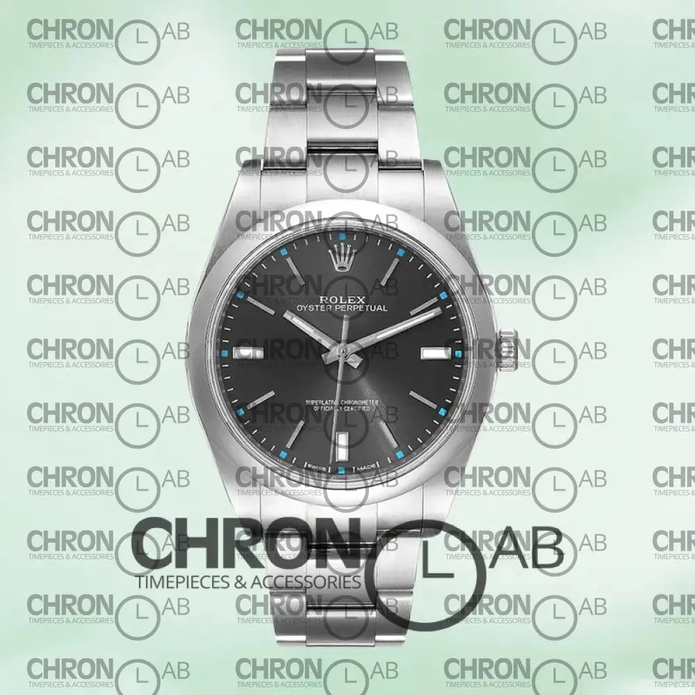 Oyster Perpetual M114300-0002 Unisex Gray Dial Clone Watches