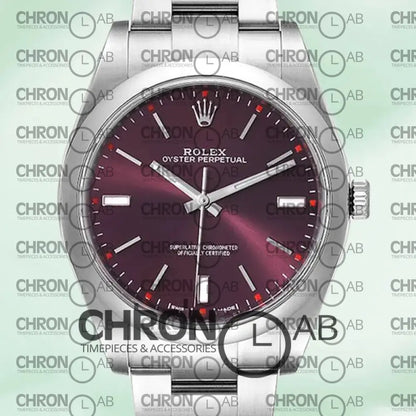 Oyster Perpetual Unisex 31mm M114300-0002 Automatic Red Grape Dial Clone Watches