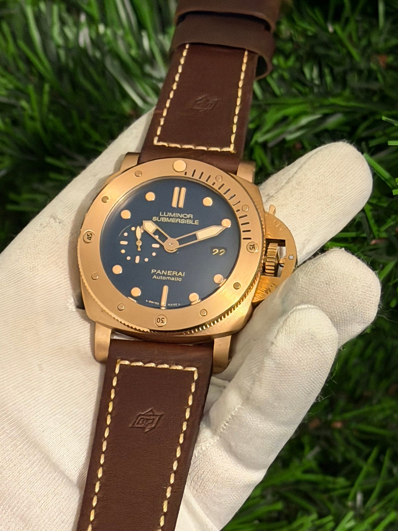 Panerai Submersible Bronzo Blu Abisso 42mm – PAM01074 – Blue Dial & Bronze Case