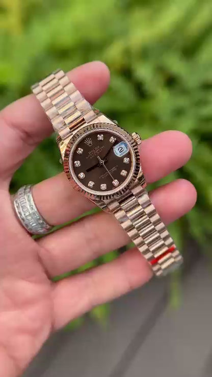 Rolex DateJust Chocolate Dial Super Fake 11 BP Factory 31mm
