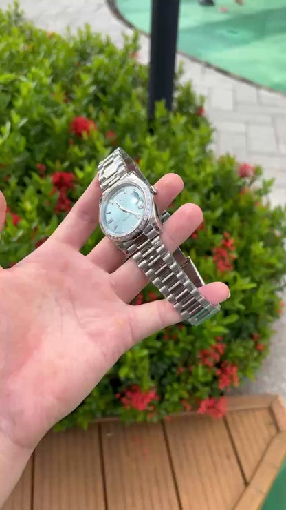 Rolex Day-Date Replica Watch Ice Blue Dial GS Factory 40mm