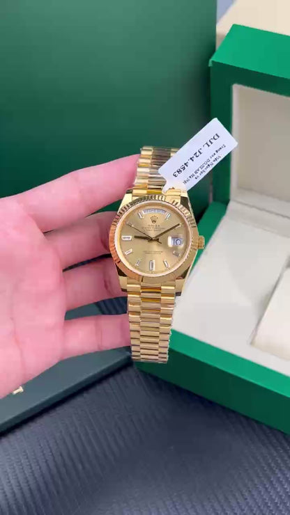 Rolex Day-Date Gold Wrapped Champagne Dial GM Factory 40mm