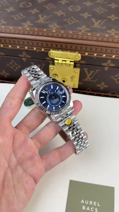 Rolex Sky-Dweller 42mm Replica – Blue Dial – Jubilee Strap – 326934 Clone