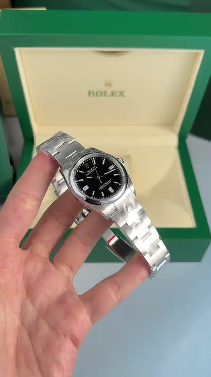 Rolex Replica Watch Oyster Perpetual 126000 Dial Black Clean Factory 36mm Clone