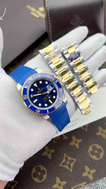 Rolex Submariner Replica Watches Blue Dial Clean Factory 40mm