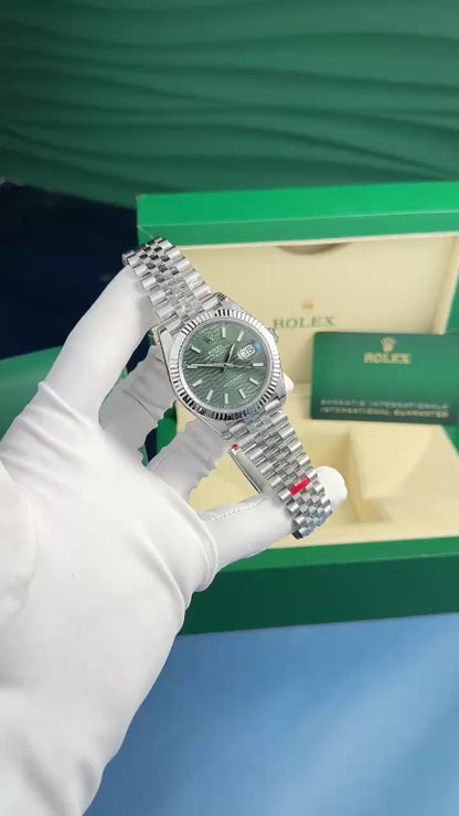 Rolex DateJust 126334 Green Motif Dial VS Factory 41mm Clone