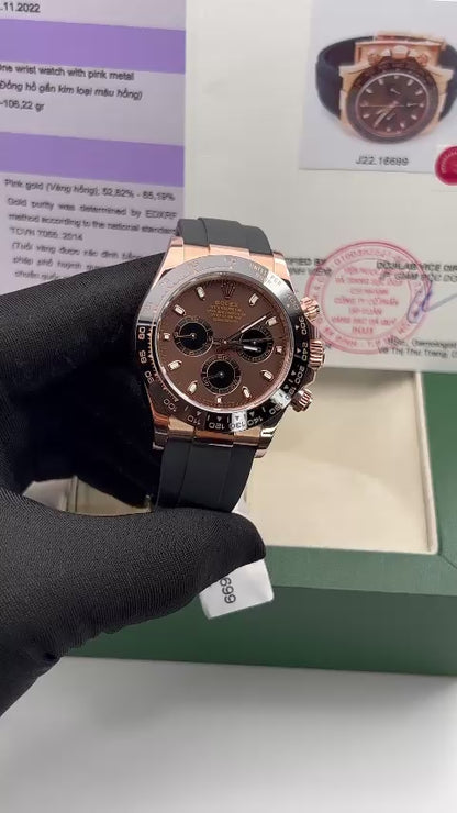 Rolex Best Replica Watch Daytona 116515LN Gold Wrapped Chocolate Dial 40mm Clone