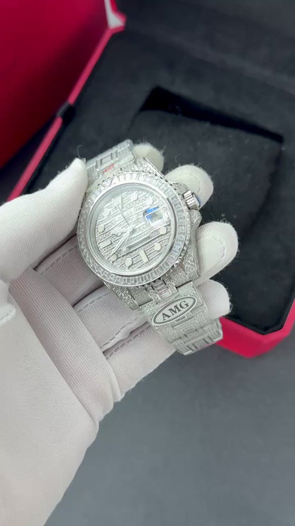 Rolex GMT-Master II Custom Full CZ AMG Factory 40mm Clone