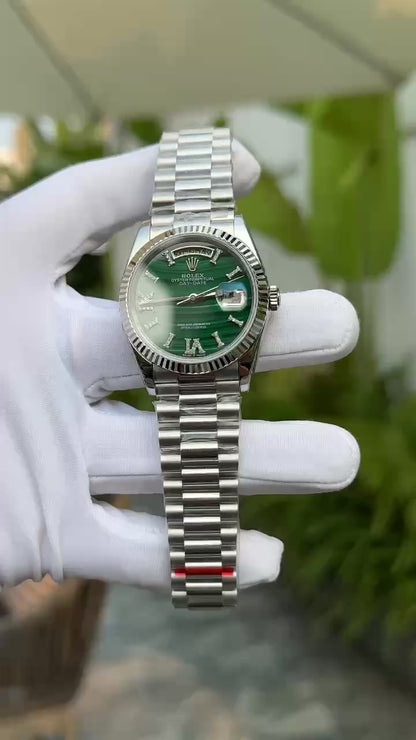 Rolex Best Replica Watches Day-Date Roman Numeral Pile 40mm Clone