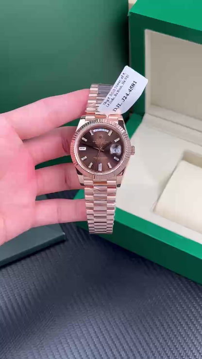 Rolex Day-Date Gold Wrapped Chocolate Dial GM Factory 40mm
