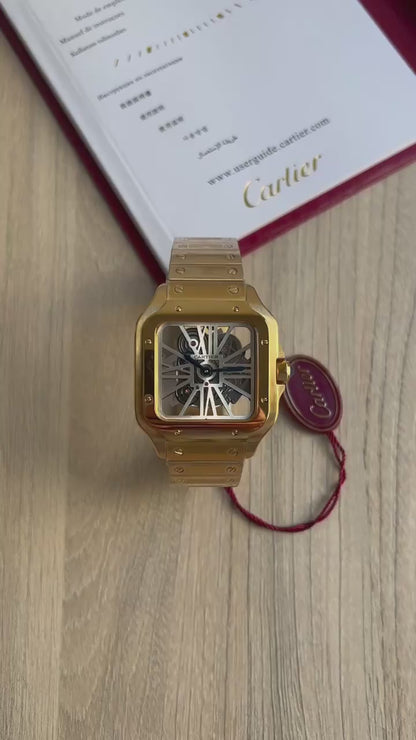 Cartier Santos Skeleton Gold 40mm