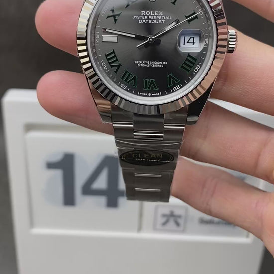 rolex-datejust-41mm-126334-wimbledon-dial-oyster-clean-factory-video-review